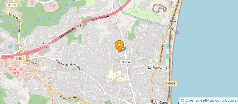 localisation de l'entreprise MONSIEUR JOSSELIN GUARNELLI à ANTIBES