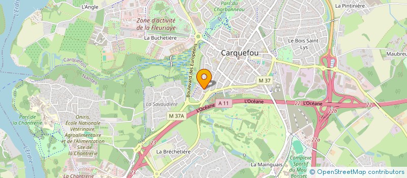 localisation de l'entreprise MONSIEUR JOSSELIN GUEDAS  CARQUEFOU