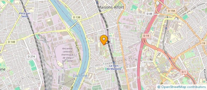 localisation de l'entreprise MONSIEUR JOSSELIN GUERVIL  ALFORTVILLE