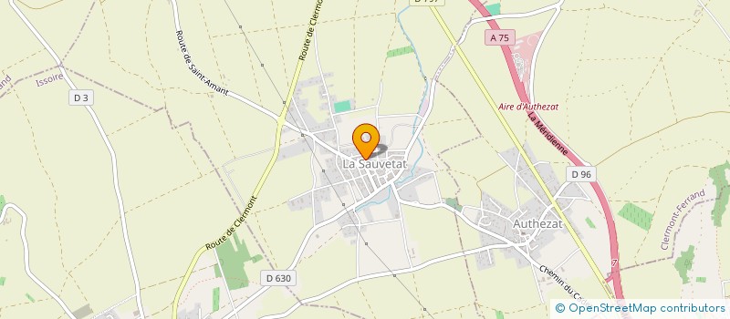 localisation de l'entreprise MONSIEUR JOSSELIN JAURIAT  LA SAUVETAT