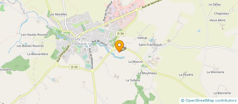 localisation de l'entreprise MONSIEUR JOSSELIN LE ROYER à LASSAY-LES-CHATEAUX