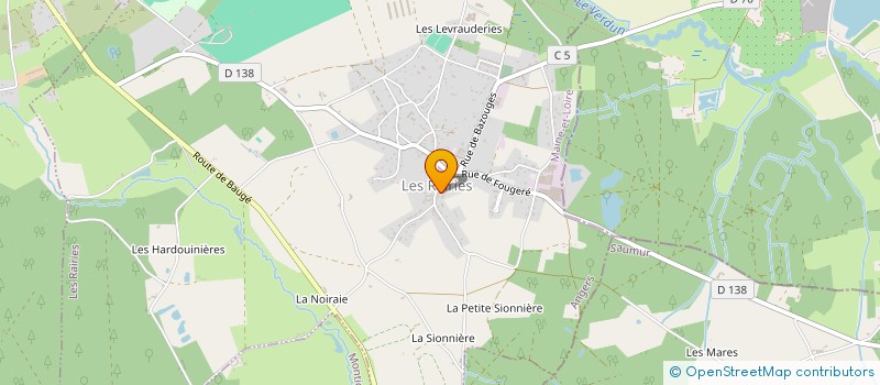 localisation de l'entreprise MONSIEUR JOSSELIN METIVIER à LES RAIRIES