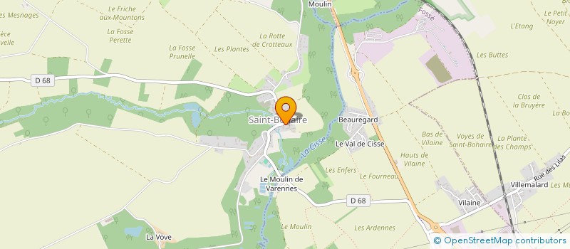 localisation de l'entreprise MONSIEUR JOSSELIN OUDIN  SAINT-BOHAIRE