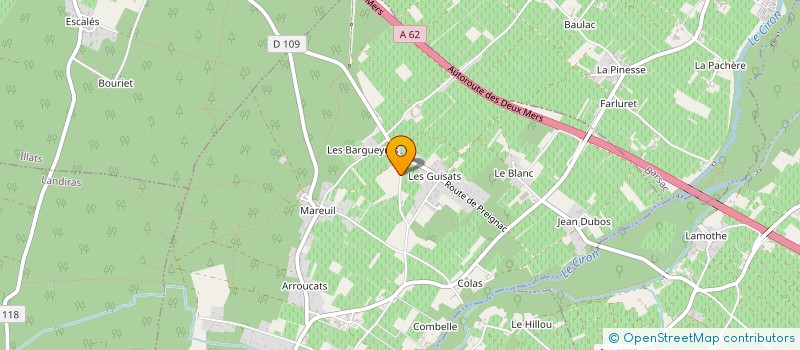 localisation de l'entreprise MONSIEUR JOSSELIN PUJOL  PUJOLS-SUR-CIRON