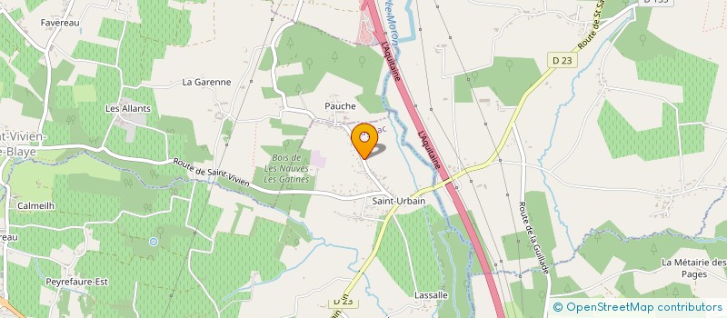 localisation de l'entreprise MONSIEUR JOSSELIN QUILIBRANO  PUGNAC