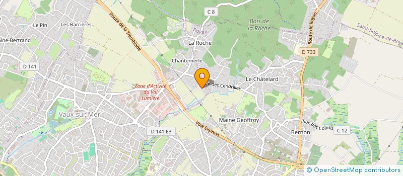 localisation de l'entreprise MONSIEUR JOSSELIN RAVERAUD  VAUX-SUR-MER