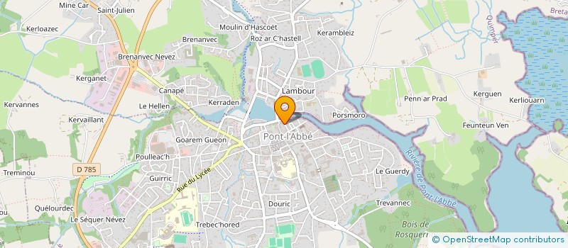 localisation de l'entreprise MONSIEUR JOSSELIN T'KINT DE ROODENBEKE à PONT-L'ABBE