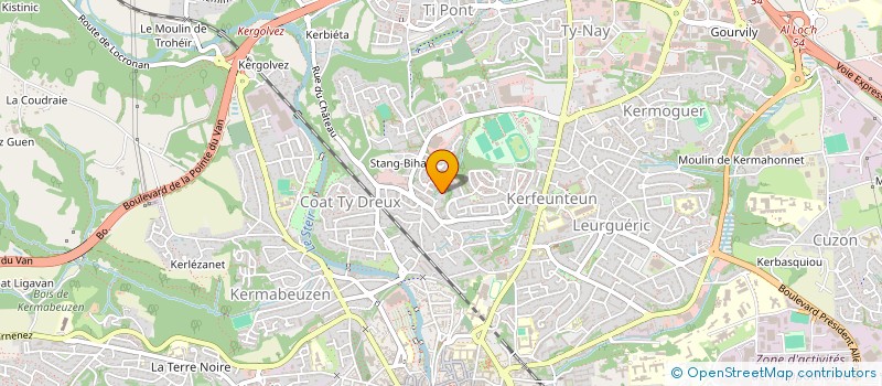 localisation de l'entreprise MONSIEUR JOSSELYN QUINVROC à QUIMPER