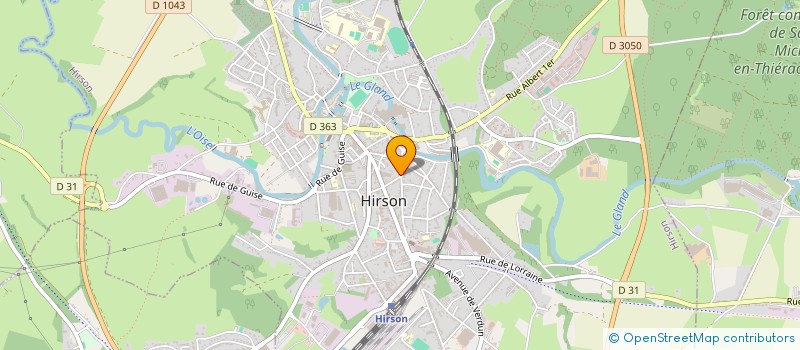 localisation de l'entreprise MONSIEUR JOSSUA MAIRIAUX  HIRSON