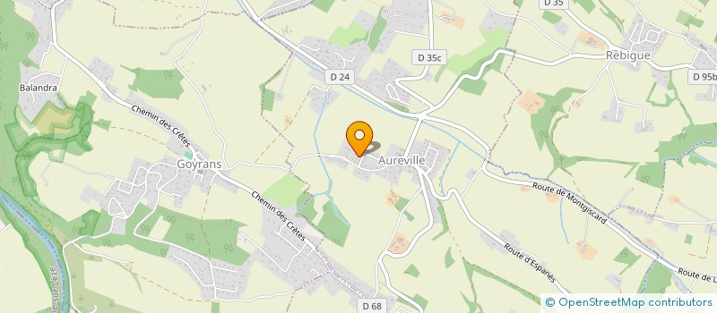 localisation de l'entreprise MONSIEUR JOSSUAN LACOSTE  AUREVILLE