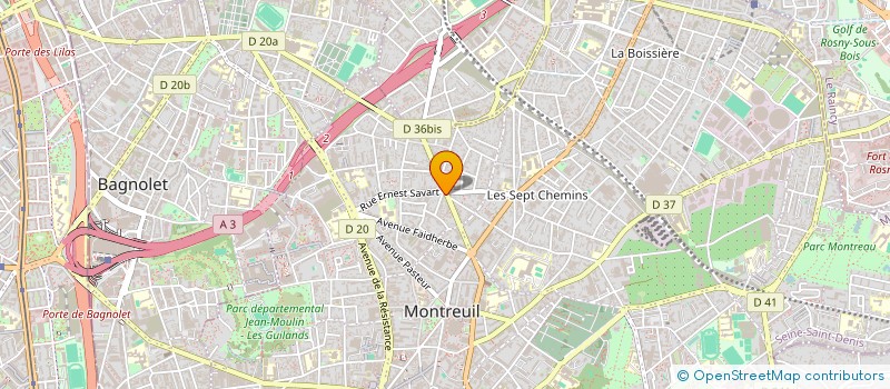 localisation de l'entreprise MONSIEUR JOSUA ZOTOFF à MONTREUIL