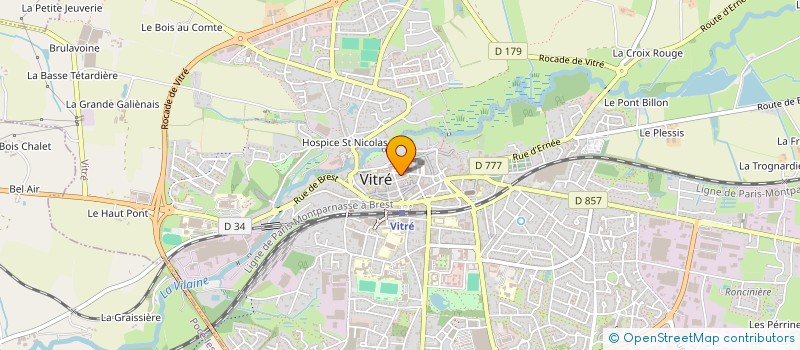 localisation de l'entreprise MONSIEUR JOSUAH DEMANGEON  VITRE