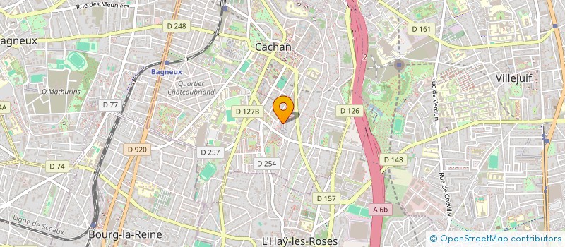 localisation de l'entreprise MONSIEUR JOSUE ALPHONSO  CACHAN