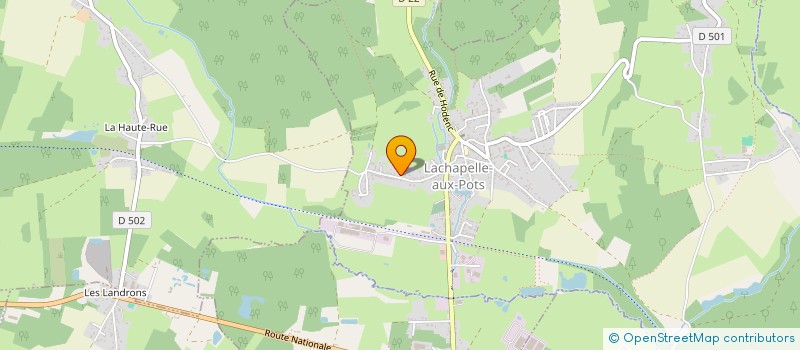 localisation de l'entreprise MONSIEUR JOSUE CHATELAIN  LACHAPELLE-AUX-POTS