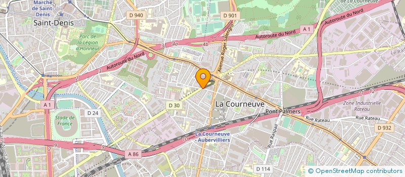 localisation de l'entreprise MONSIEUR JOSUE CIDERON à LA COURNEUVE