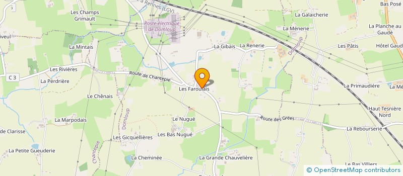 localisation de l'entreprise MONSIEUR JOSUE DELAHAYE  DOMLOUP