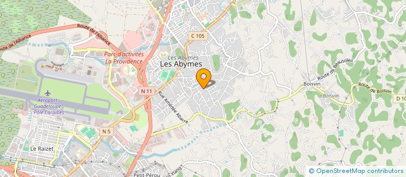 localisation de l'entreprise MONSIEUR JOSUE DURIMEL à LES ABYMES