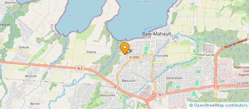 localisation de l'entreprise MONSIEUR JOSUE GERVELAS  BAIE-MAHAULT