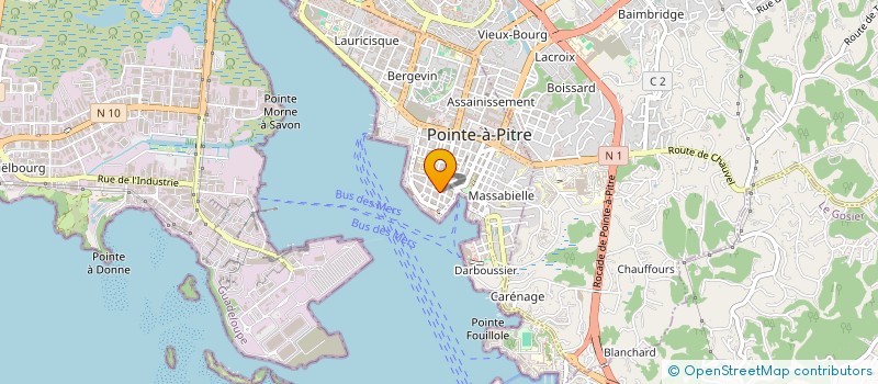 localisation de l'entreprise MONSIEUR JOSUE GOMES FERREIRA à POINTE-A-PITRE