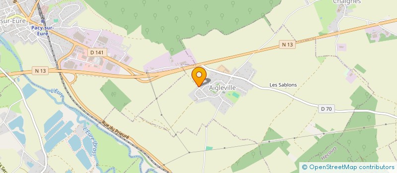 localisation de l'entreprise MONSIEUR JOSUE GONTHIER  AIGLEVILLE