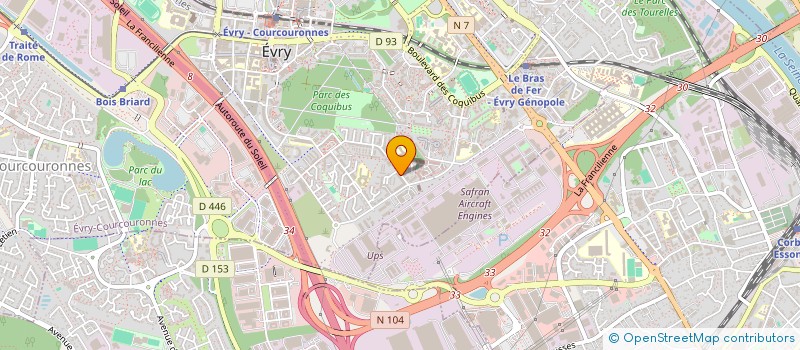 localisation de l'entreprise MONSIEUR JOSUE JEAN  EVRY-COURCOURONNES