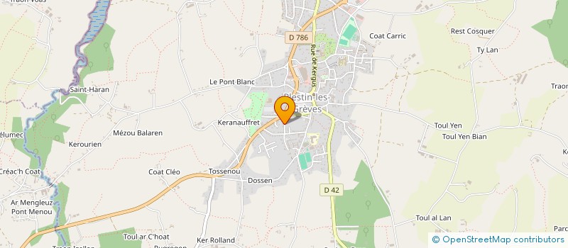 localisation de l'entreprise MONSIEUR JOSUE JERIER  PLESTIN-LES-GREVES