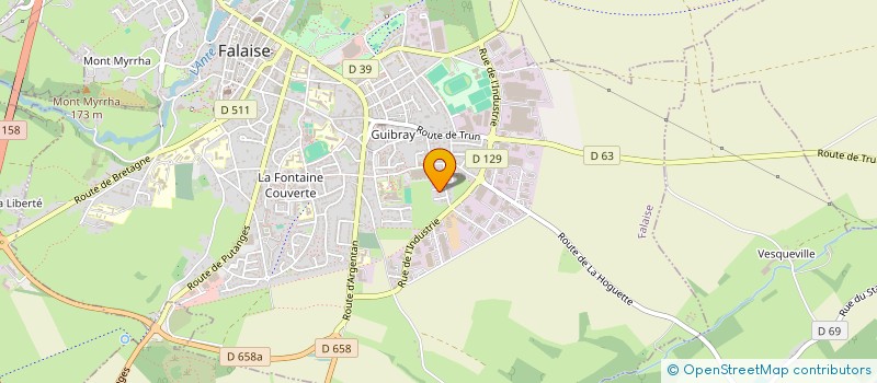 localisation de l'entreprise MONSIEUR JOSUE LAINE  FALAISE