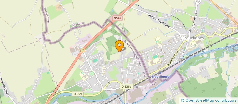 localisation de l'entreprise MONSIEUR JOSUE LEJEUNE  JEUMONT