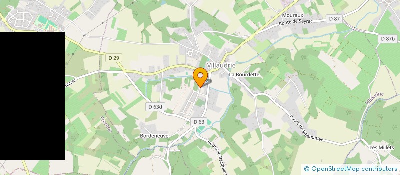 localisation de l'entreprise MONSIEUR JOSUE LUXIN  VILLAUDRIC