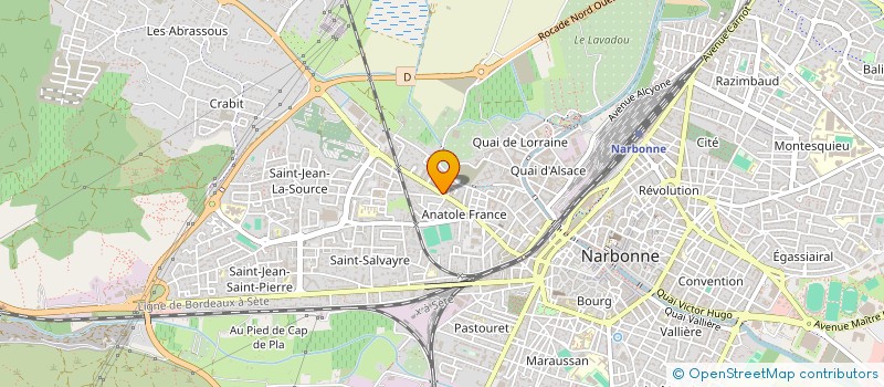 localisation de l'entreprise MONSIEUR JOSUE REILLES à NARBONNE