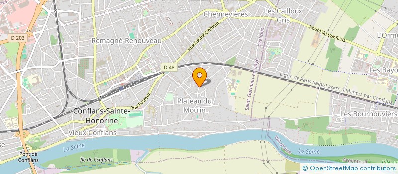 localisation de l'entreprise MONSIEUR JOSUE SERIN  CONFLANS-SAINTE-HONORINE