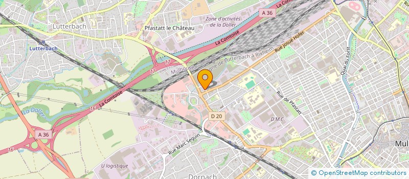 localisation de l'entreprise MONSIEUR JOSUE TUFUTA LULENDI  MULHOUSE