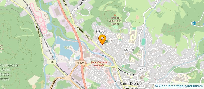 localisation de l'entreprise MONSIEUR JOSUE WISS à SAINT-DIE-DES-VOSGES