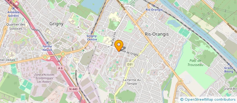 localisation de l'entreprise MONSIEUR JOTHAM CADOCE  RIS-ORANGIS