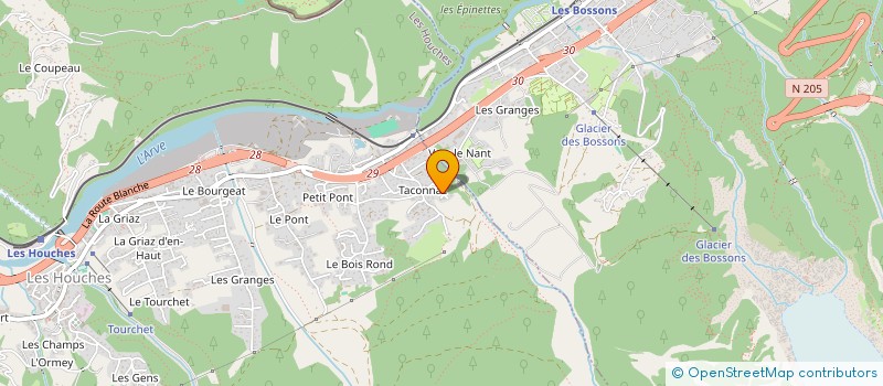 localisation de l'entreprise MONSIEUR JOUKE WOUDSTRA  LES HOUCHES