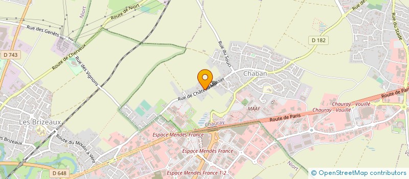 localisation de l'entreprise MONSIEUR JOVAHNY DEMESTRE  CHAURAY