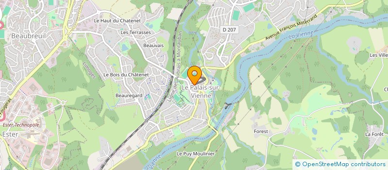 localisation de l'entreprise MONSIEUR JOVANY RENARD  LE PALAIS-SUR-VIENNE