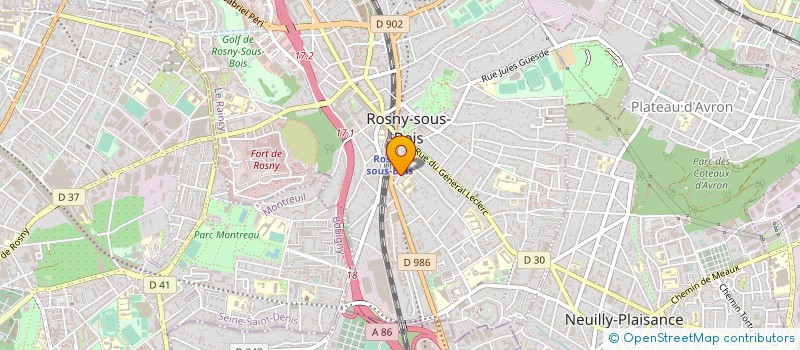 localisation de l'entreprise MONSIEUR JOVENAL FERNANDES à ROSNY-SOUS-BOIS