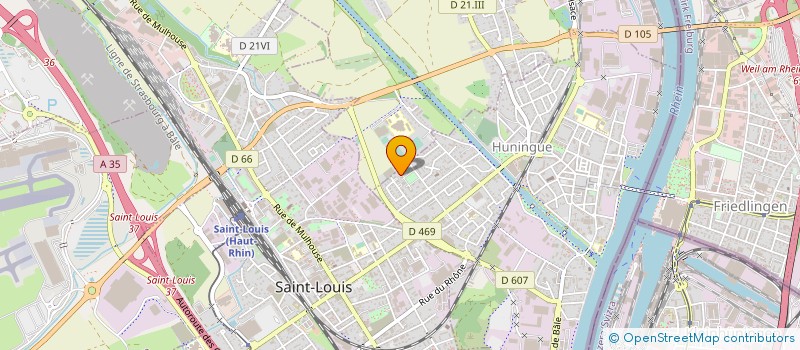 localisation de l'entreprise MONSIEUR JOZEF MARKU  HUNINGUE