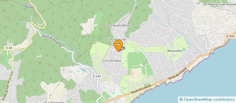 localisation de l'entreprise MONSIEUR JUAN ABRIL  GRIMAUD