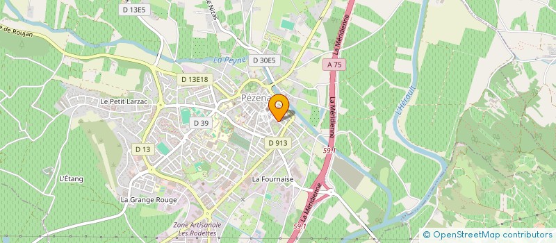 localisation de l'entreprise MONSIEUR JUAN ADELINO  PEZENAS