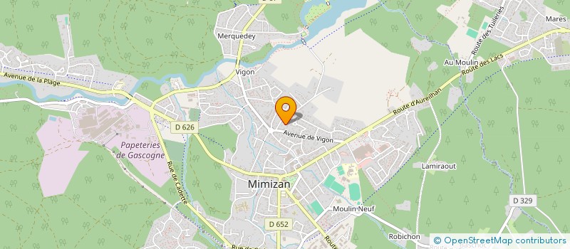 localisation de l'entreprise MONSIEUR JUAN AGUIRRE  MIMIZAN