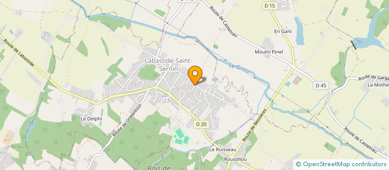 localisation de l'entreprise MONSIEUR JUAN ASENSIO Y SANCHEZ  LABASTIDE-SAINT-SERNIN