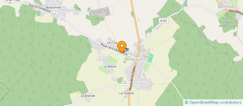 localisation de l'entreprise MONSIEUR JUAN BEAUJAULT à AMBRAULT