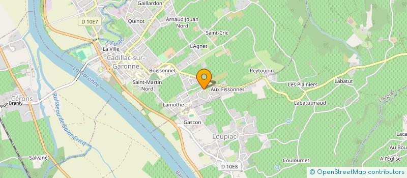 localisation de l'entreprise MONSIEUR JUAN BERNAL GOMEZ  CADILLAC-SUR-GARONNE