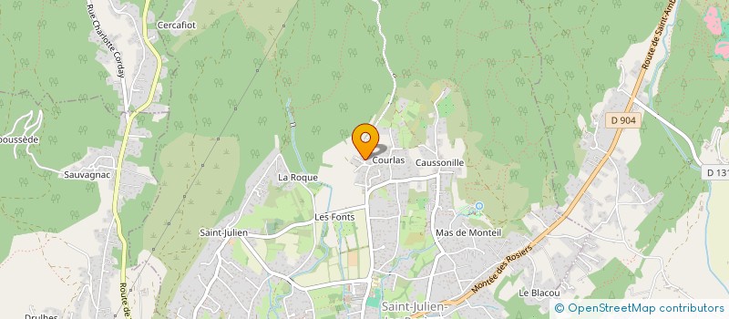 localisation de l'entreprise MONSIEUR JUAN CARRION MEDINA  SAINT-JULIEN-LES-ROSIERS