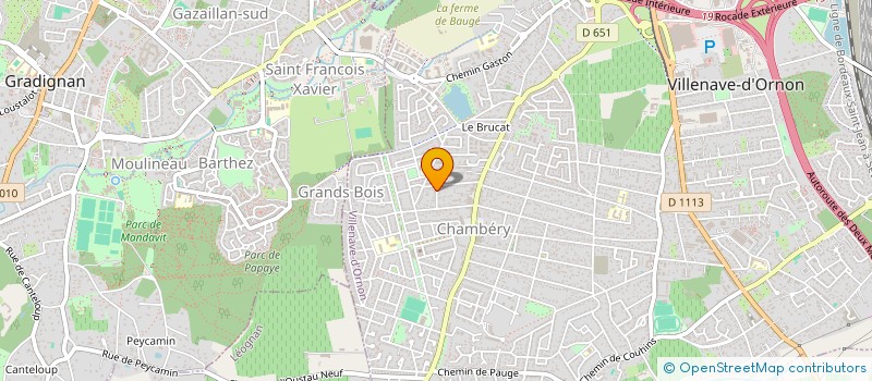 localisation de l'entreprise MONSIEUR JUAN CRUVINEL FERREIRA  VILLENAVE-D'ORNON