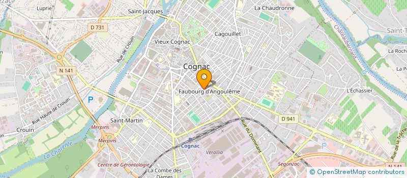 localisation de l'entreprise MONSIEUR JUAN CRUZ DIAZ à COGNAC