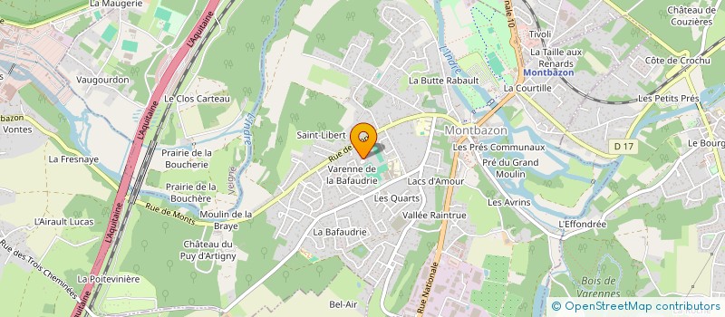 localisation de l'entreprise MONSIEUR JUAN DA CRUZ RAMOS  MONTBAZON