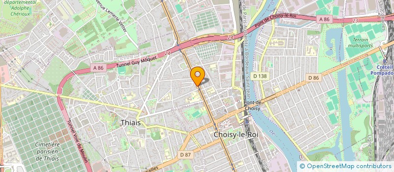 localisation de l'entreprise MONSIEUR JUAN ENRIQUE FLORES LLUQUE  THIAIS